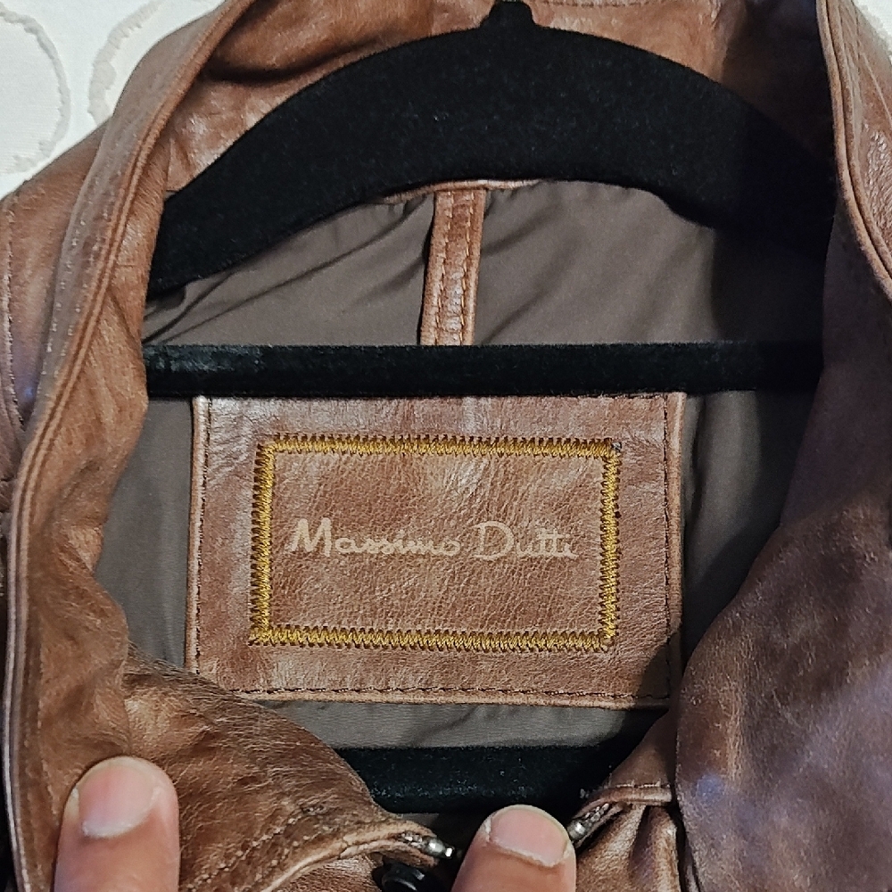 Massimo Dutti Brown Military Jacket - Picture 4 of 11